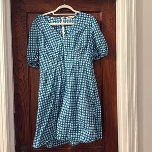 Boden Blue Patterned Women's Dress